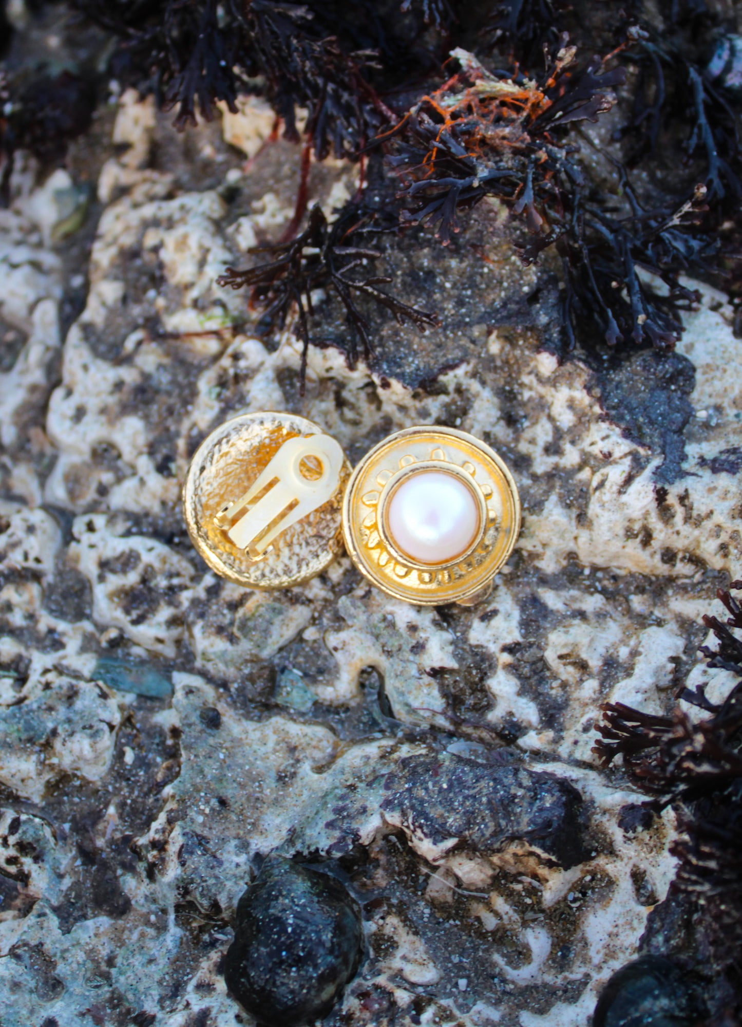 Romano Pearl Clip-on Earrings