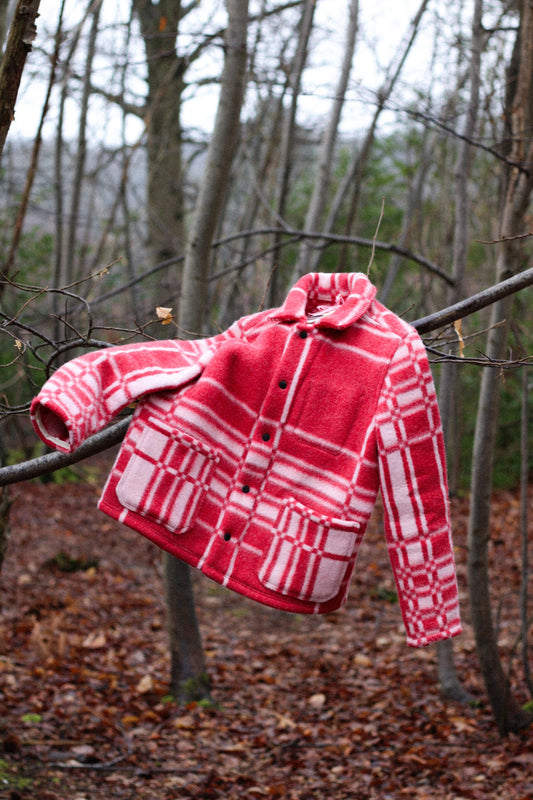 E V Black Vintage Blanket Jacket