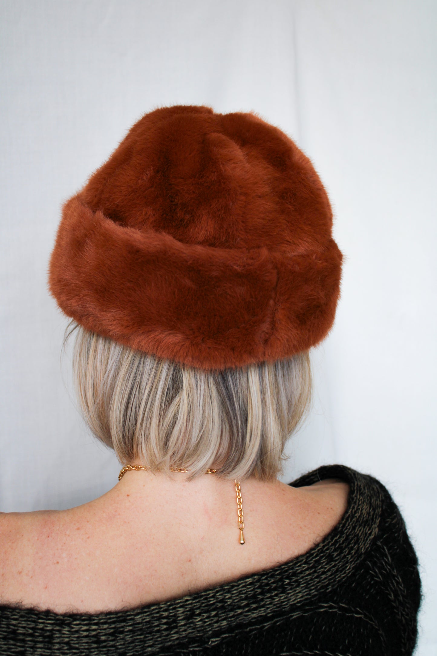 Light Brown Faux Fur Perschy Hat