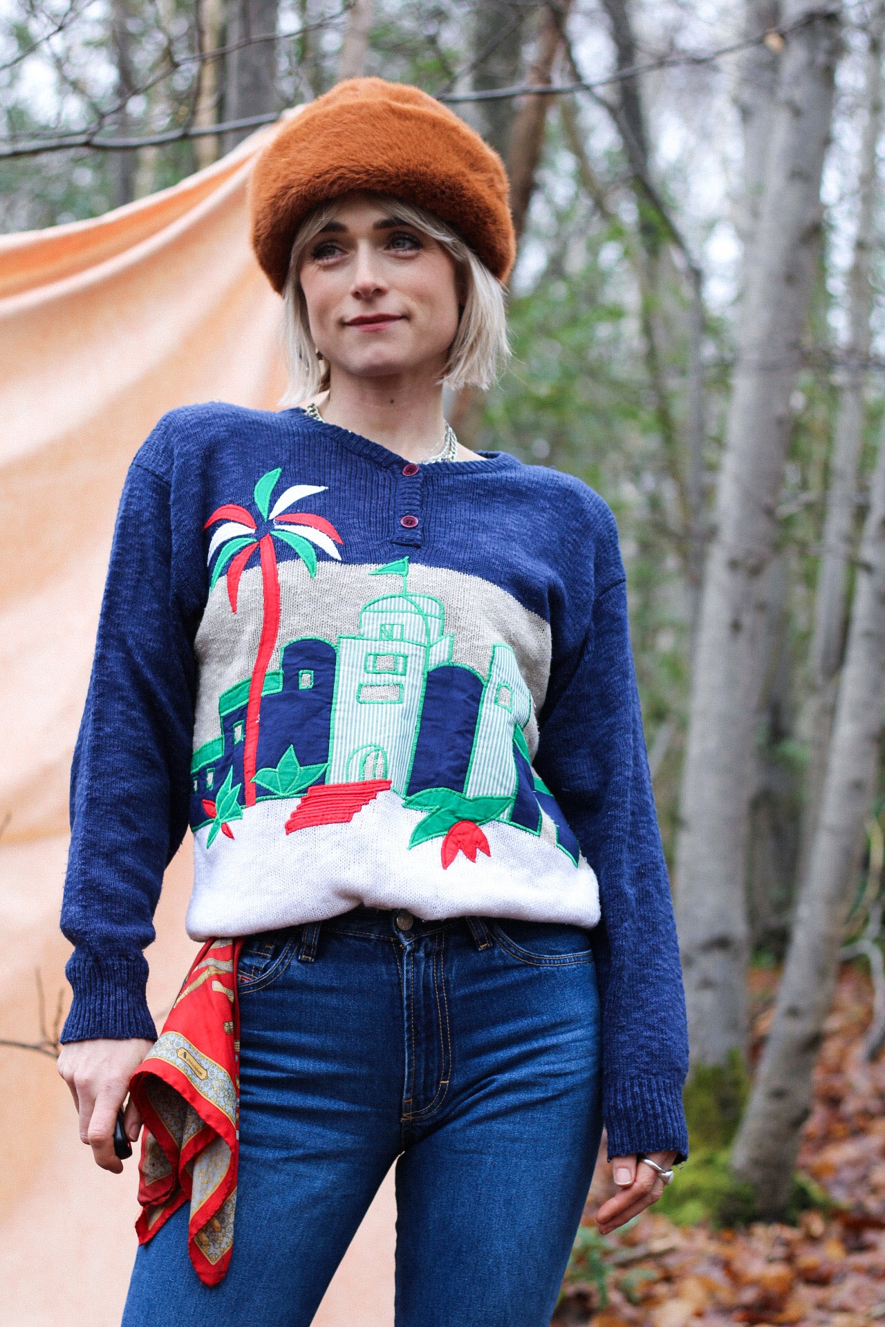 John Lewis Applique Knitted Jumper