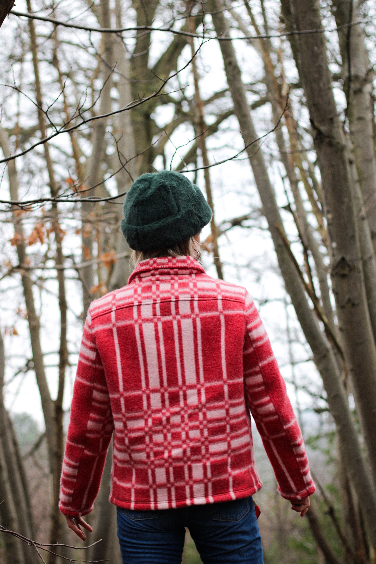 E V Black Vintage Blanket Jacket