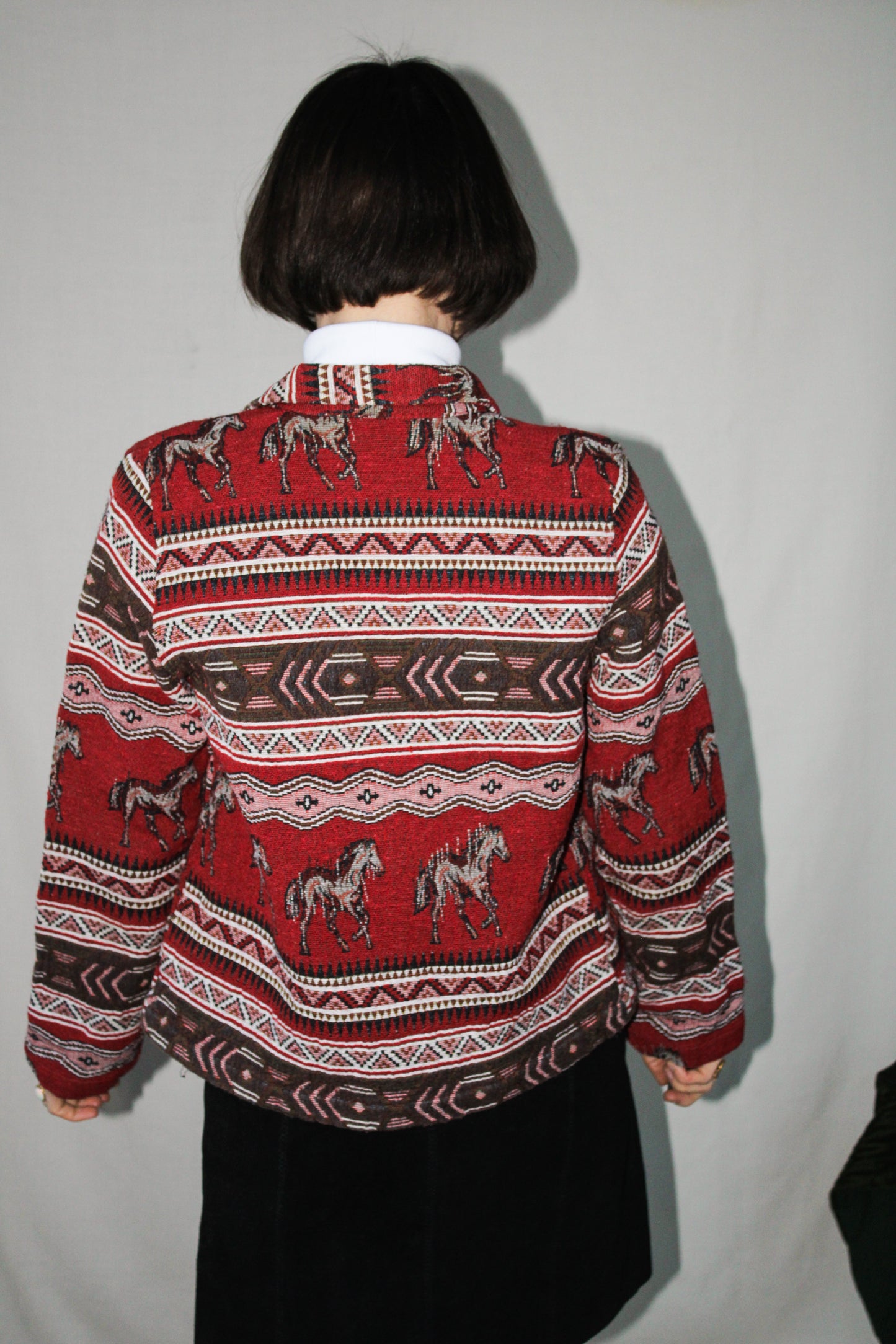 Horse Jacquard Chore Jacket