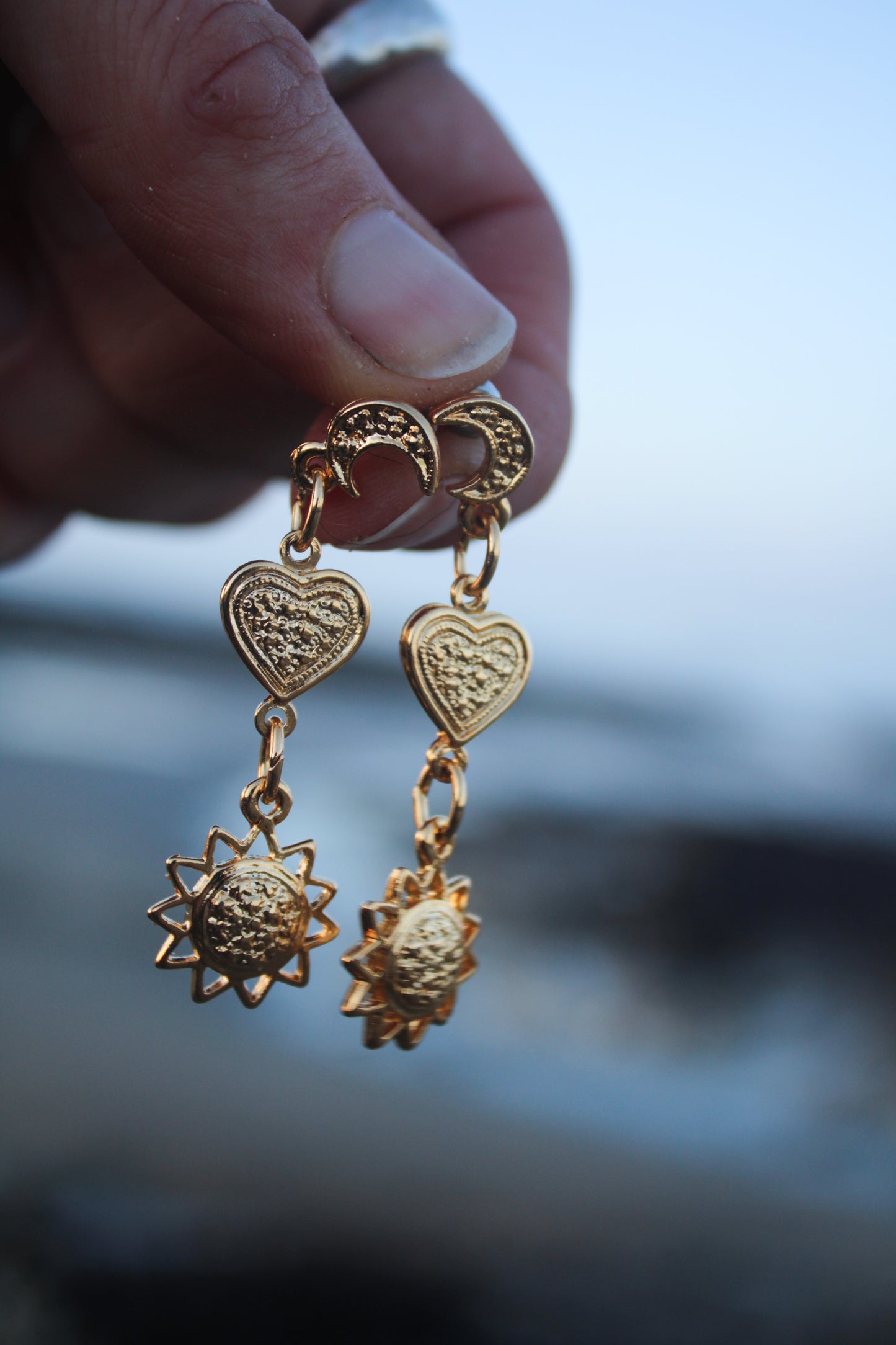 Cosmic Heart Earrings