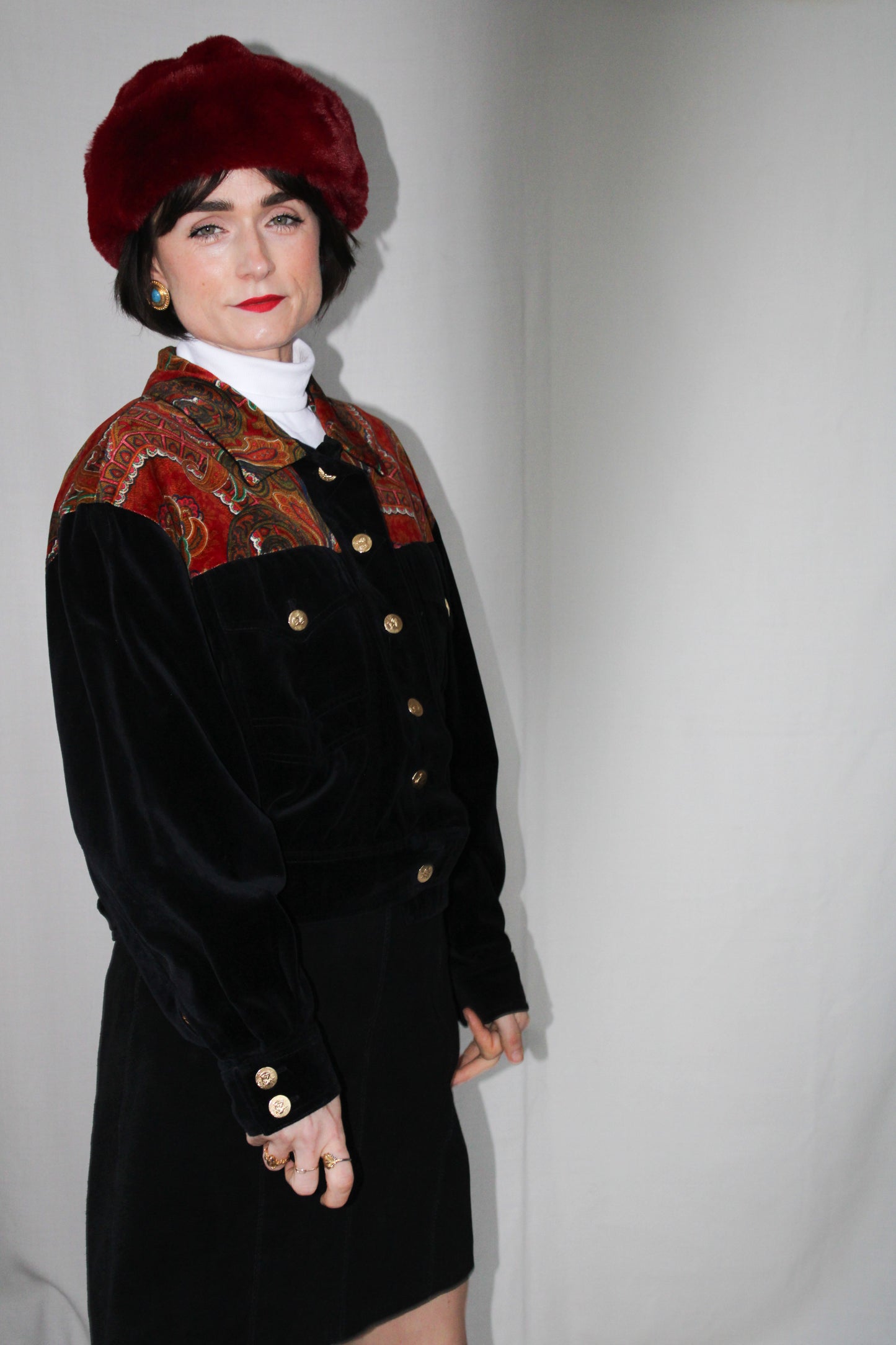 Betty Barclay Velvet 80’s Jacket