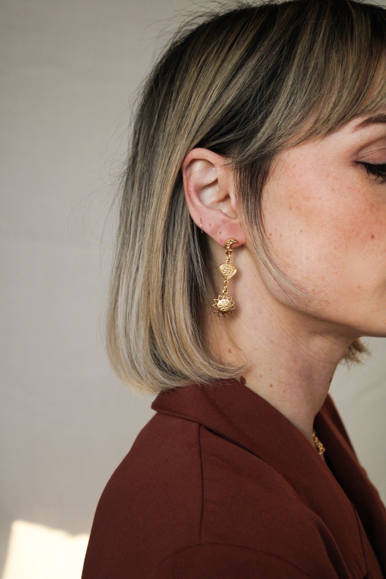 Cosmic Heart Earrings