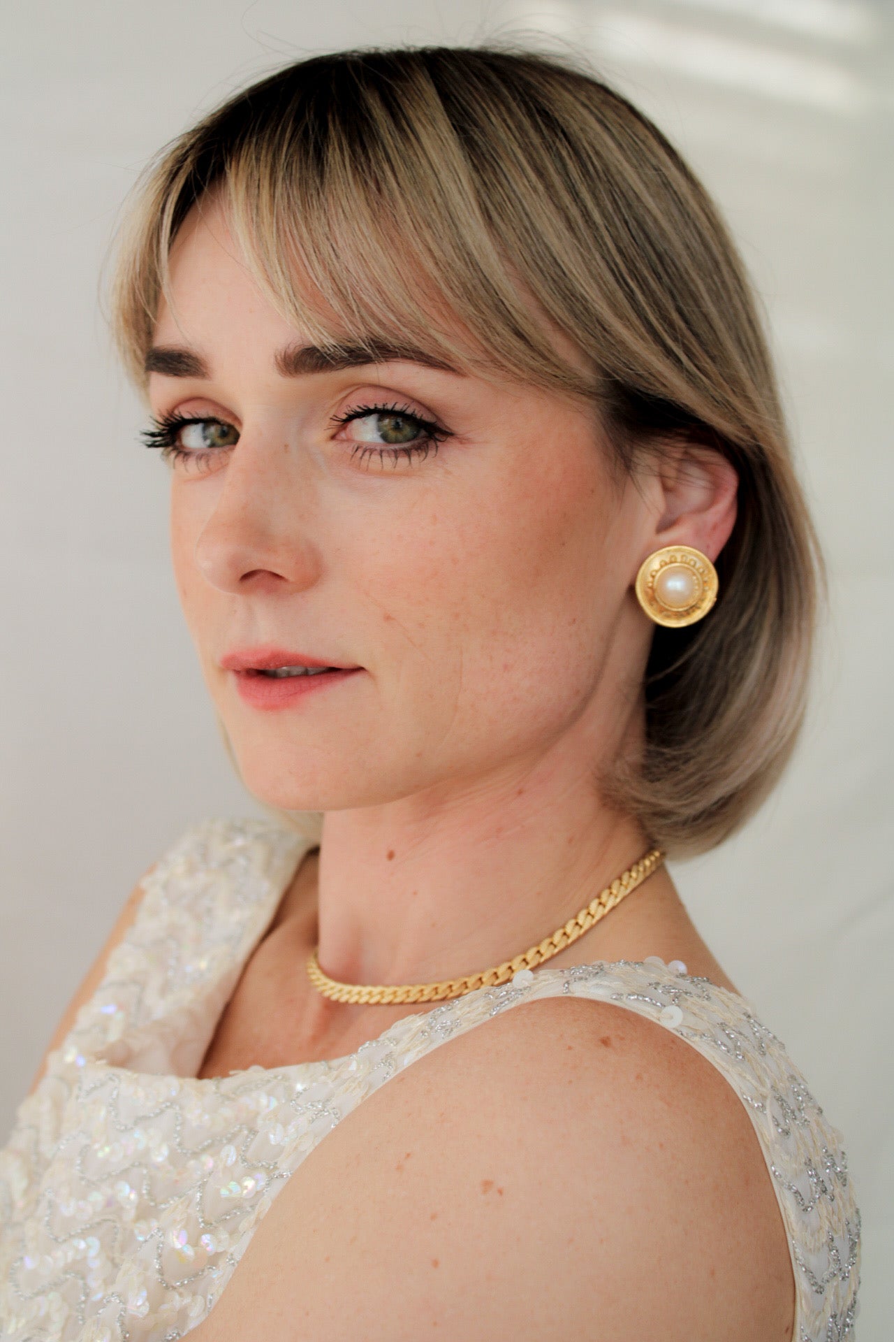 Romano Pearl Clip-on Earrings