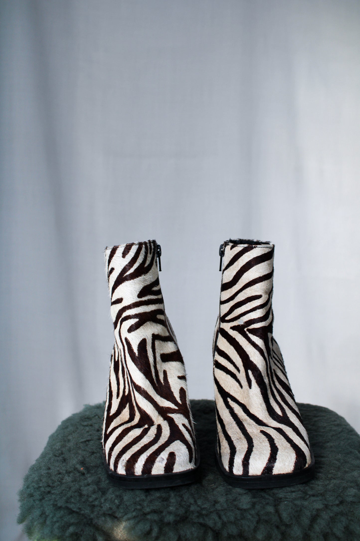 90's Faith Zebra Print Boots
