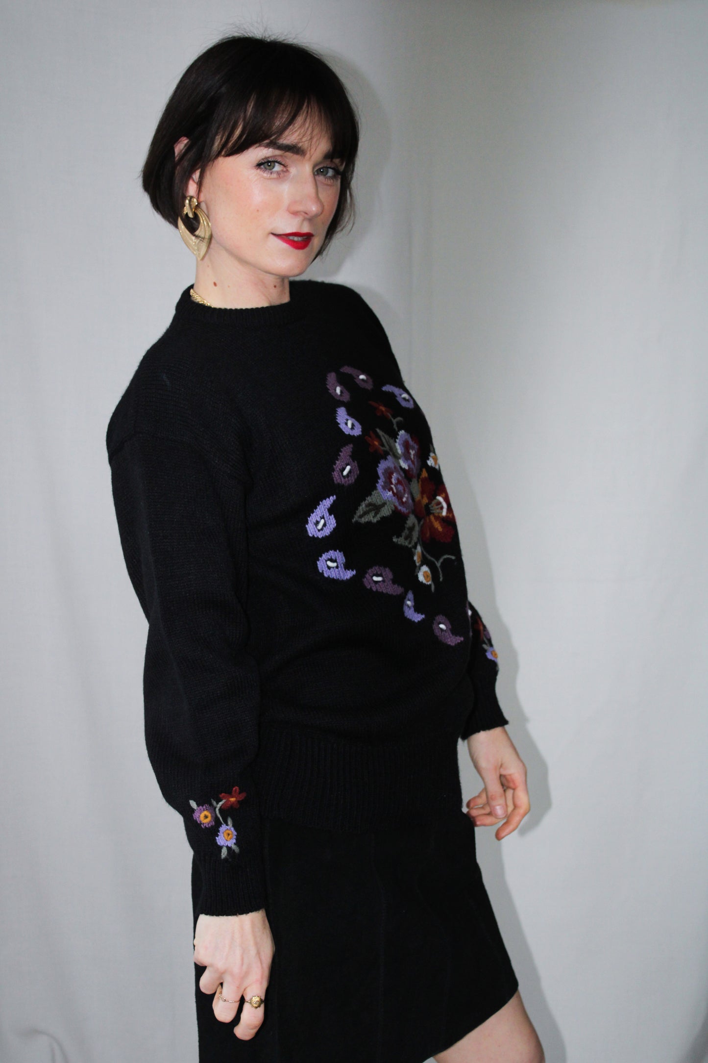 St Michael’s Floral Knitted Jumper