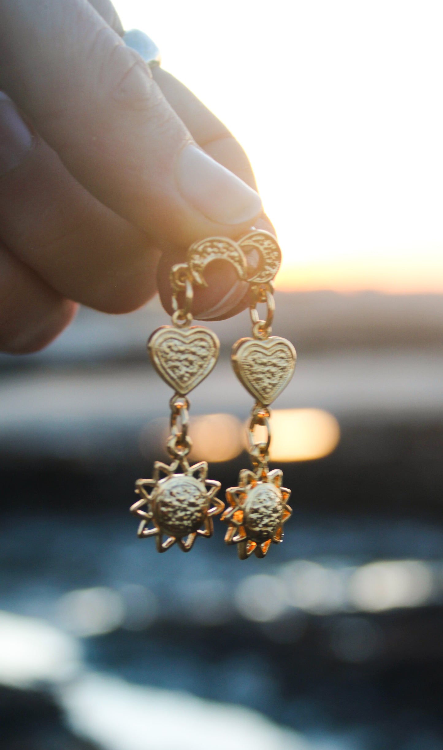 Cosmic Heart Earrings