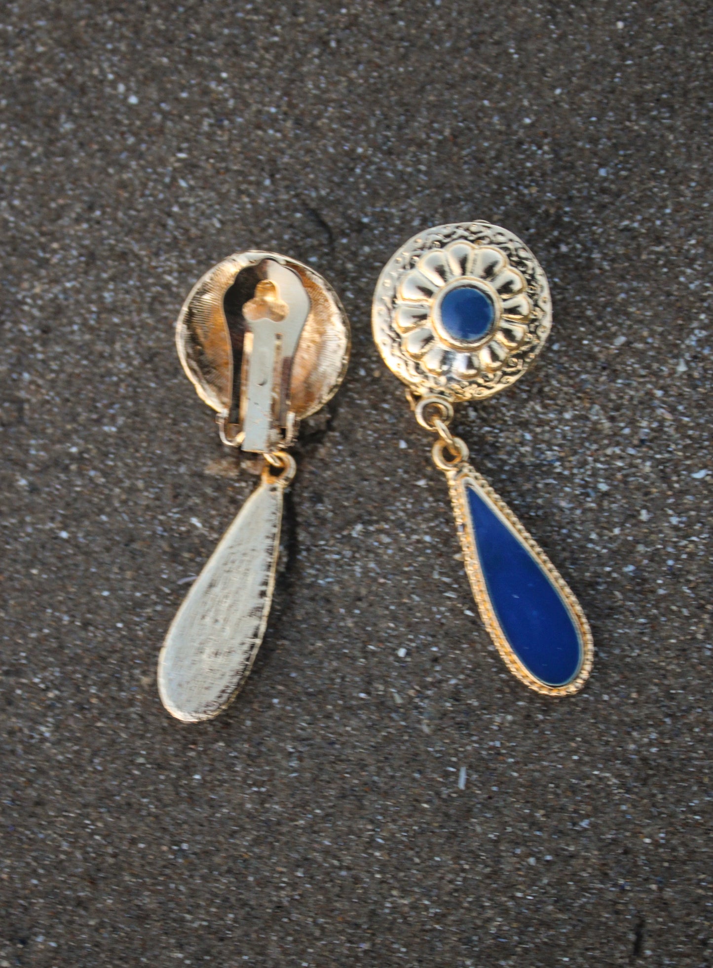 Romano Dangle Clip on Earrings