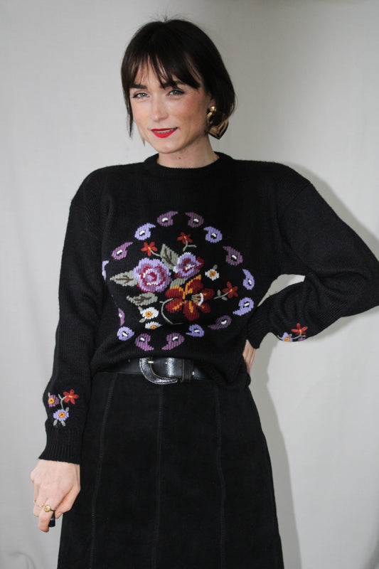 St Michael’s Floral Knitted Jumper