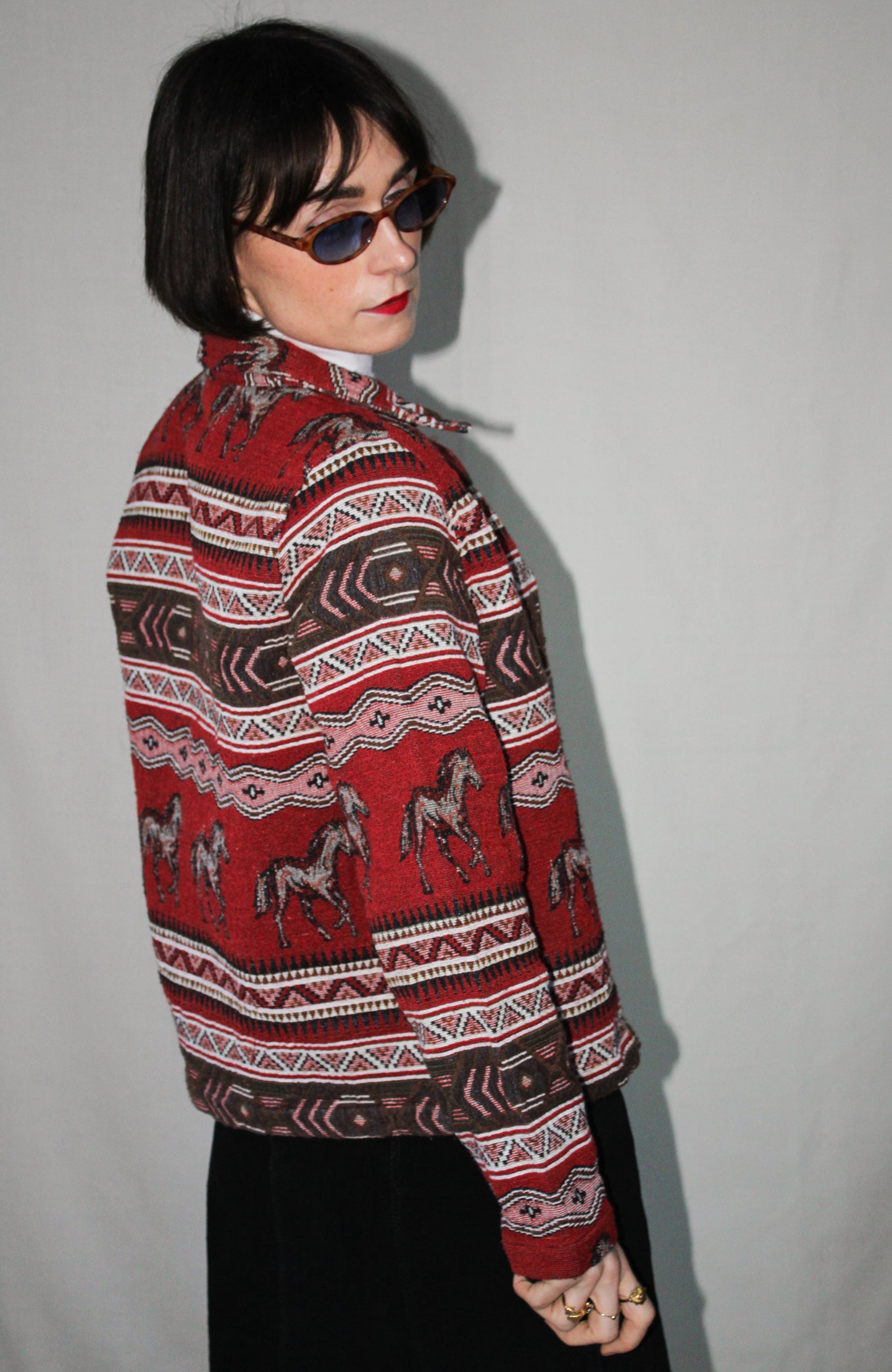 Horse Jacquard Chore Jacket
