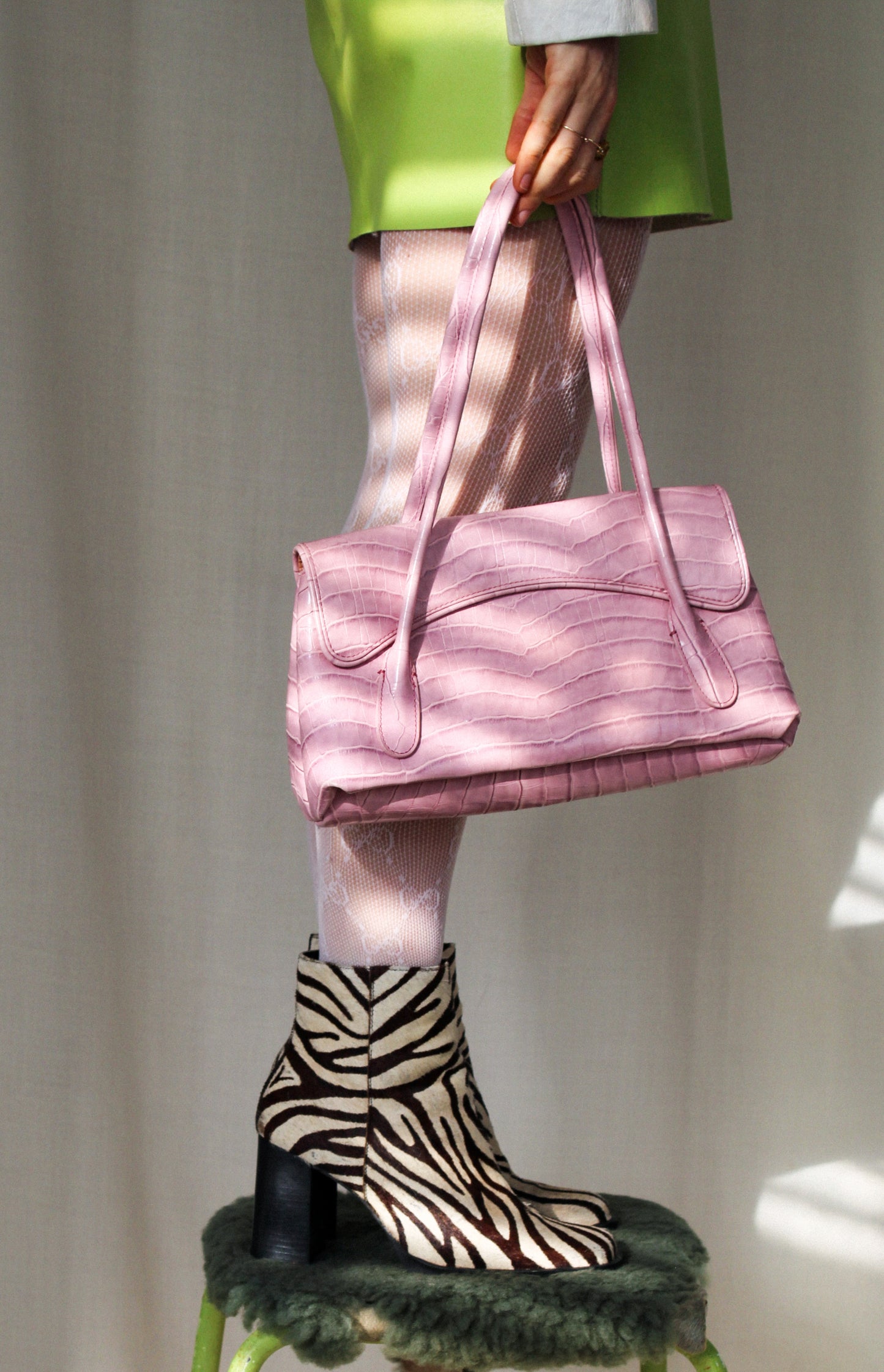 90's Faith Zebra Print Boots