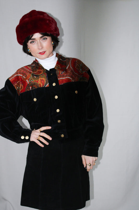 Betty Barclay Velvet 80’s Jacket